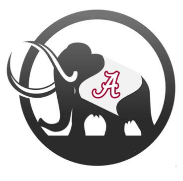 UA CoRPS Logo Paleo AL - Mastodon with Alabama Logo